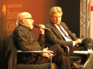 Paulo Coelho (links) und Juergen Boos (rechts) © Sabrina Pöhlmann